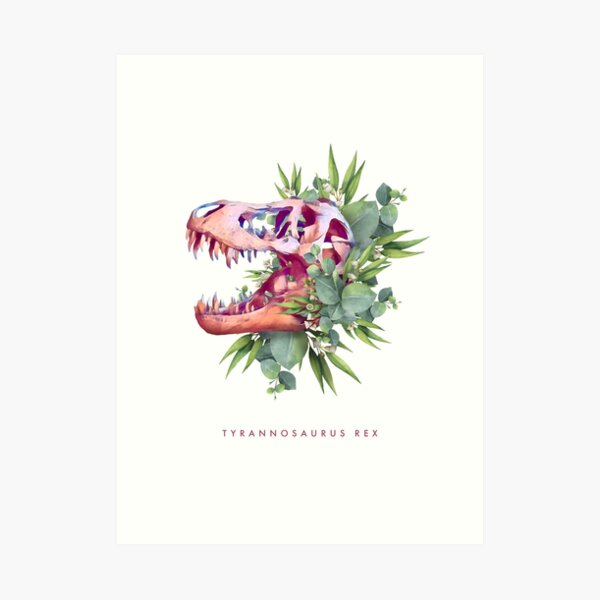 T. Rex Plants Art Print