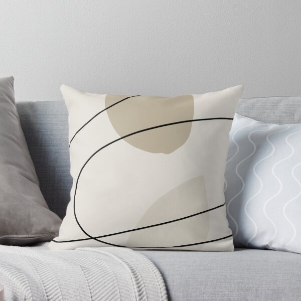 Item preview, Neutral tones, abstract shapes & line drawing. designed and sold by PandaAvenue.