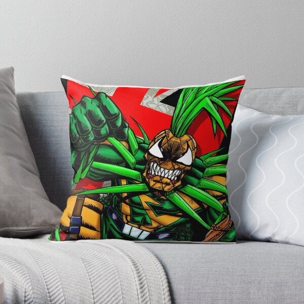 Pineapple Man Punch Throw Pillow