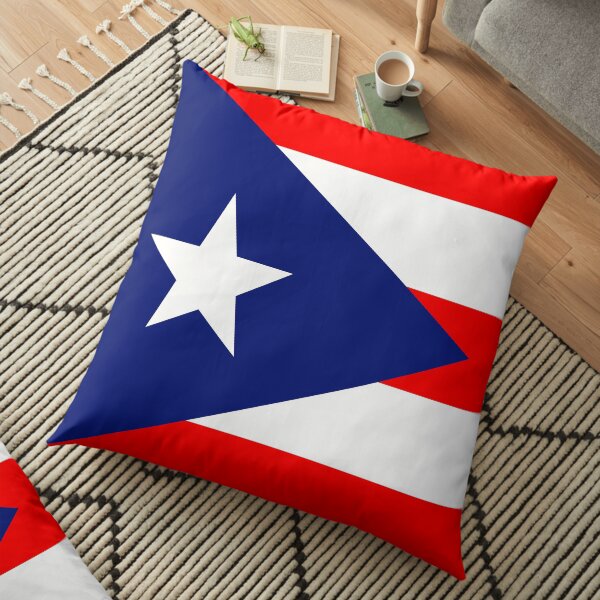 Puerto Rican Flag Floor Pillow