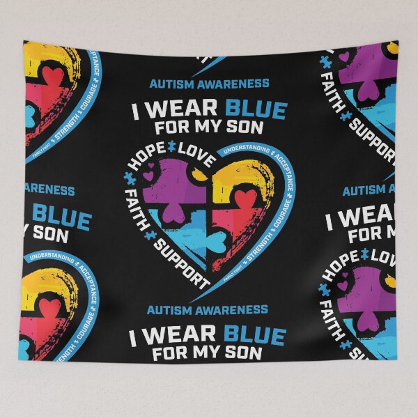 Item preview, I Wear Blue For My Son Autism Awareness Gifts For Mom Dad designed and sold by Maria Nash.