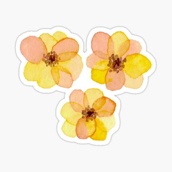 Item preview, Watercolor Yellow Flowers designed and sold by sol gabi.