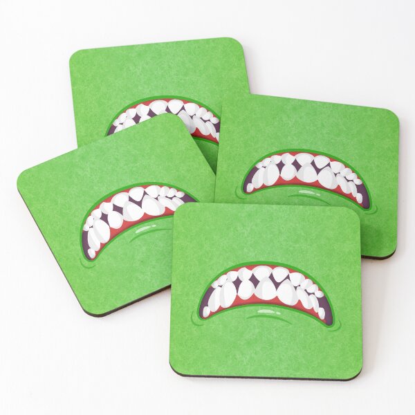 Item preview, Angry Bright Green Fuzzy Monster Mouth designed and sold by wheedesign.