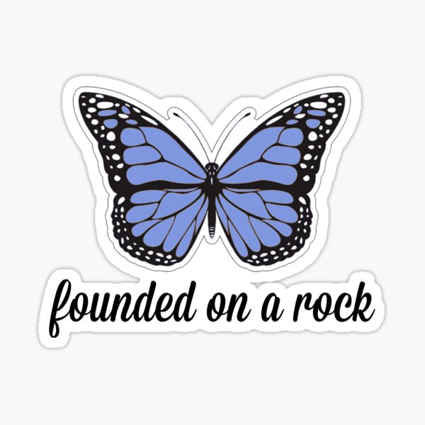Item preview, Founded on a Rock butterfly designed and sold by emmapeckdesigns.
