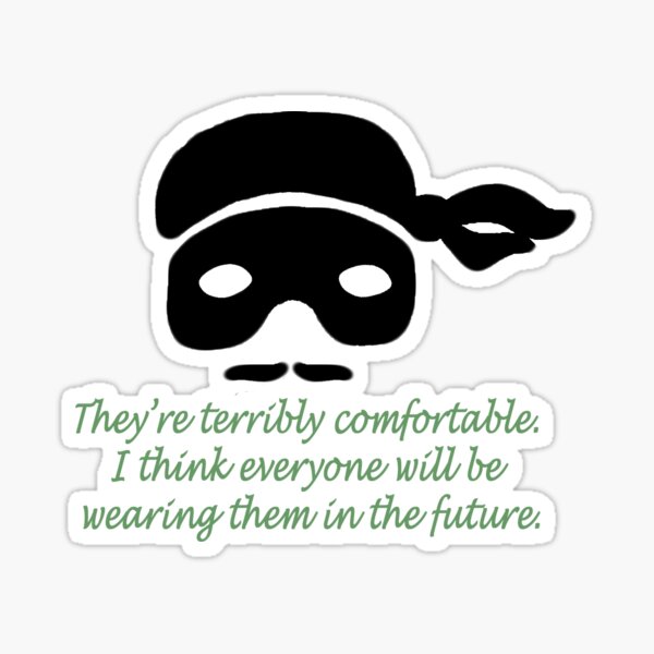 Mask of Dread Pirate Roberts - Green Sticker
