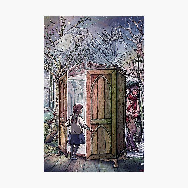 Lucy's Discovery, Narnia Fan Art Photographic Print