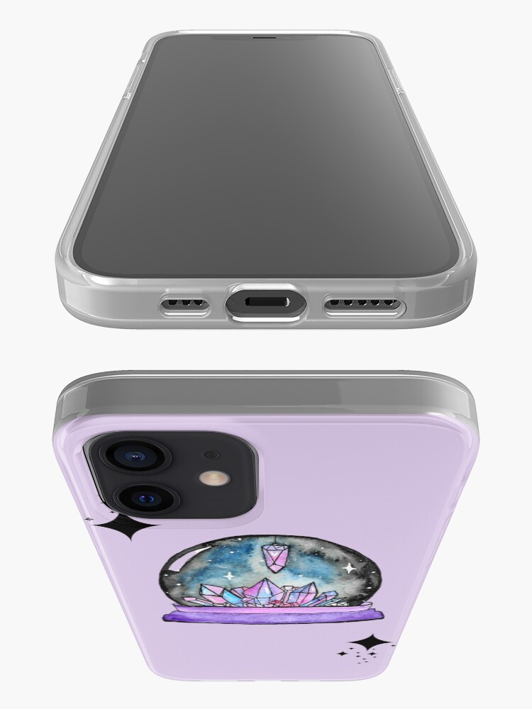 Alternate view of purple crystal ball watercolour art iPhone Case & Cover