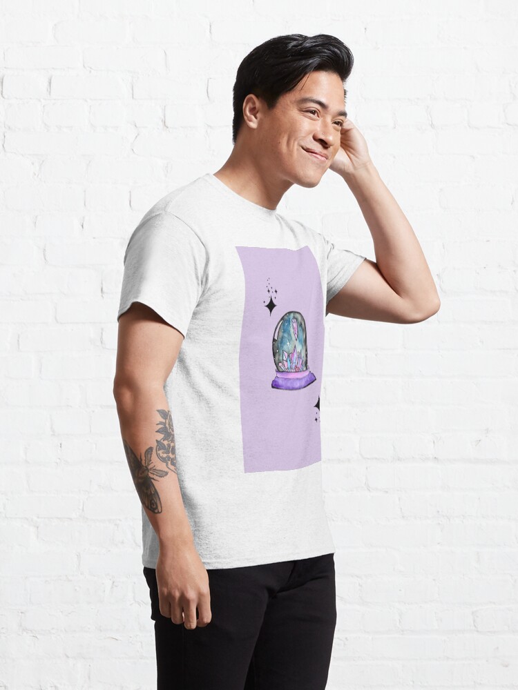 Alternate view of purple crystal ball watercolour art Classic T-Shirt