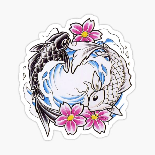 Artikel-Vorschau von Yin Yang Chinesischer Koi Fisch, designt und verkauft von AsianT-Shirts.
