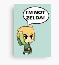I'm Not Zelda Canvas Print