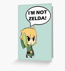 Ich bin nicht Zelda Grußkarte