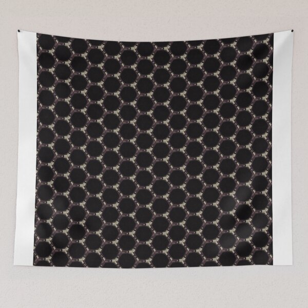 Item preview, Black and grey honeycomb pattern designed and sold by jaydeecole.