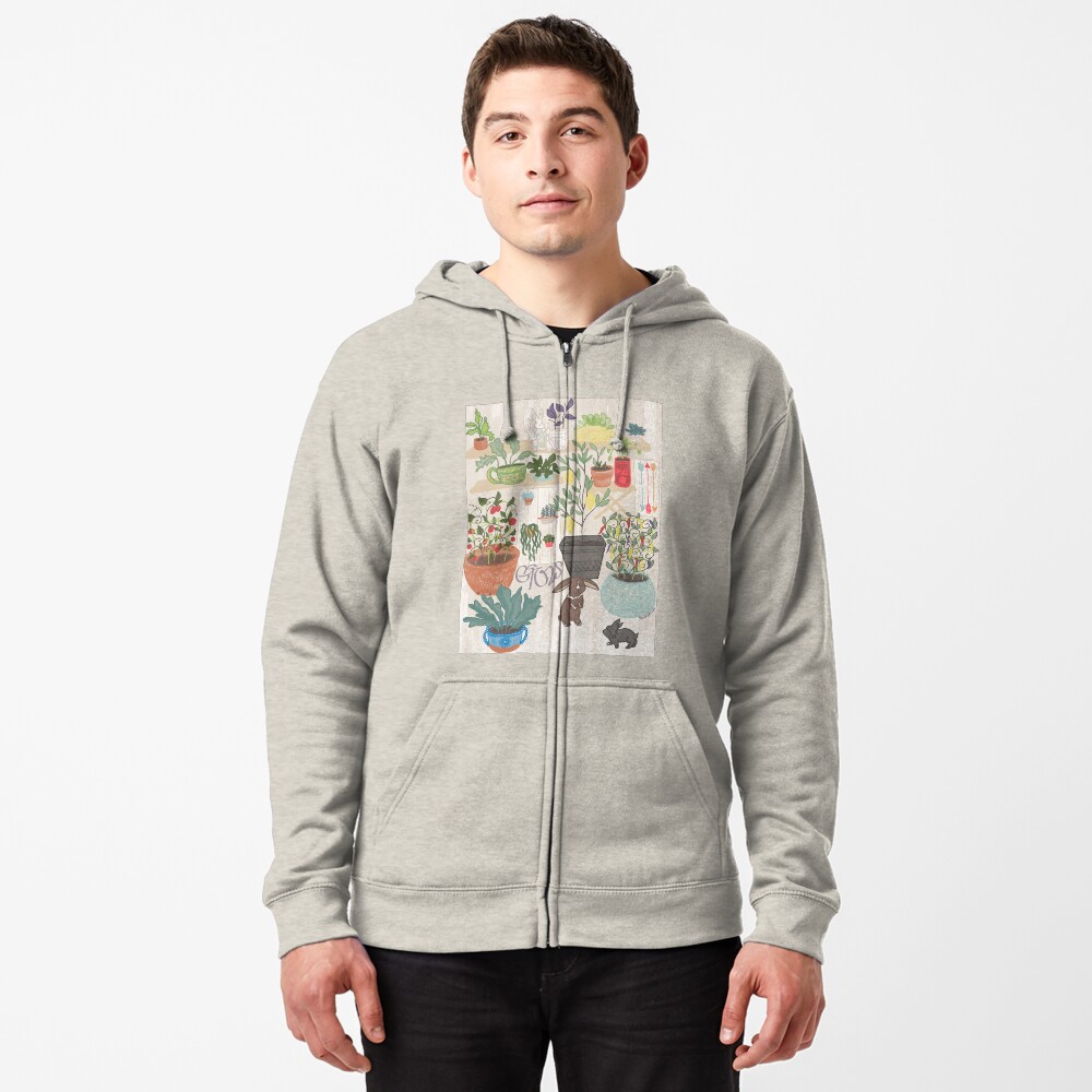 Item preview, Zipped Hoodie designed and sold by tinaschofield.