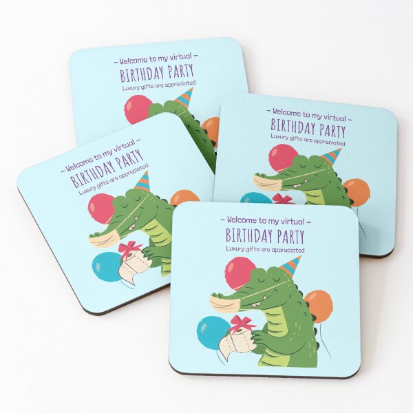 Item preview, Kids quarantine birthday party "Welcome to my virtual birthday party" funny quote. Kids gift for virtual birthday party designed and sold by TamGustam.