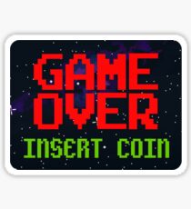 Game Over, Insert Coin Sticker