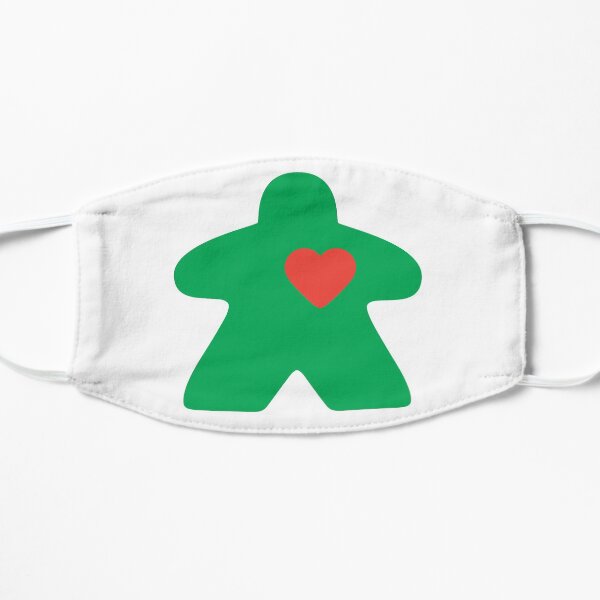 Meeple Love - green Small Mask