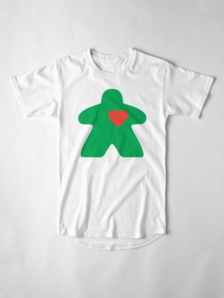 "Meeple Love - Green" T-shirt By EmilyRose3 | Redbubble