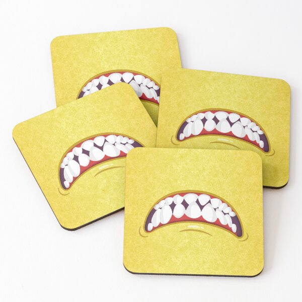 Item preview, Angry Yellow Fuzzy Monster Mouth designed and sold by wheedesign.