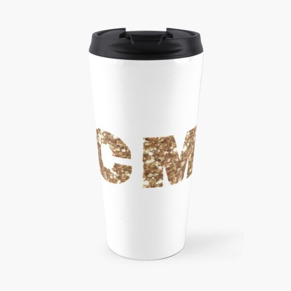 golden glitter KCMO Travel Mug