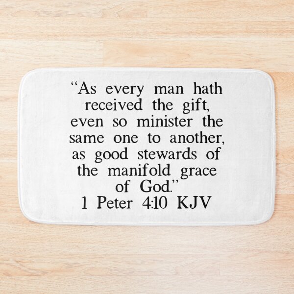 Item preview, 1 Peter 4:10 KJV designed and sold by IBMClothing.