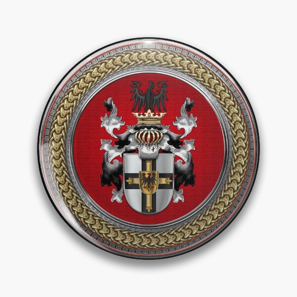 Item preview, Teutonic Order - Coat of Arms Special Edition over Black Leather designed and sold by Serge Averbukh Art Studio.