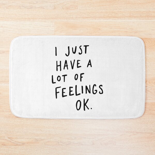 Item preview, Feelings White designed and sold by Me And The Moon.