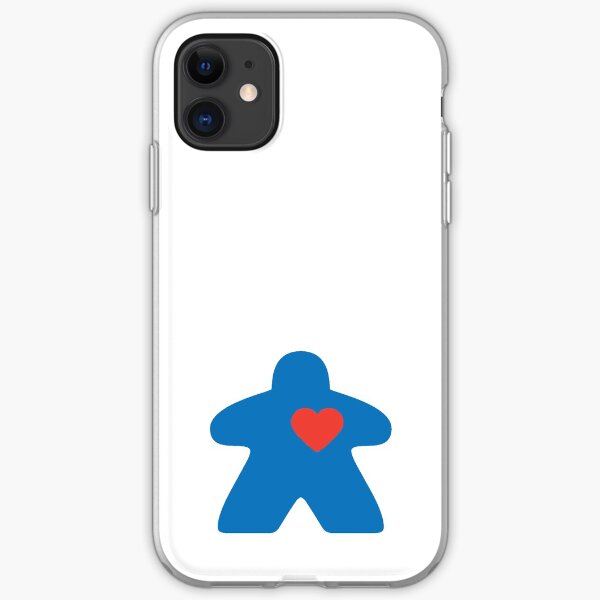 Meeple love - blue iPhone Soft Case