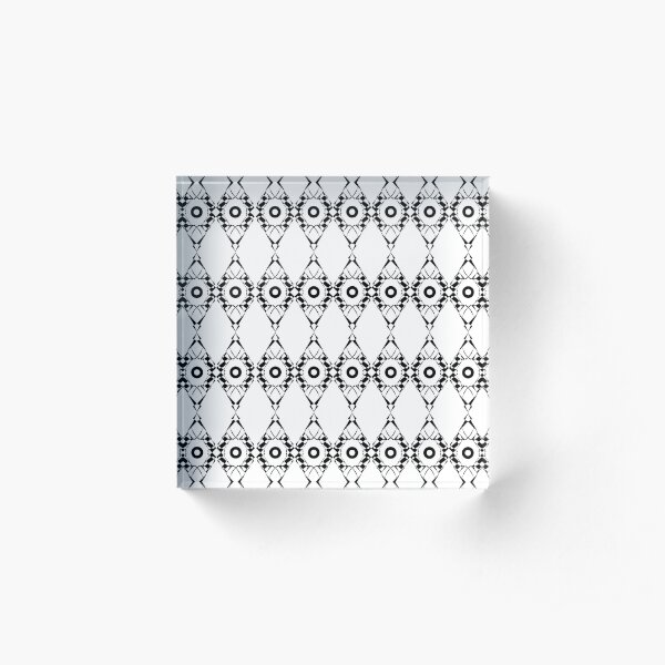 Geometric Pattern #6 Acrylic Block
