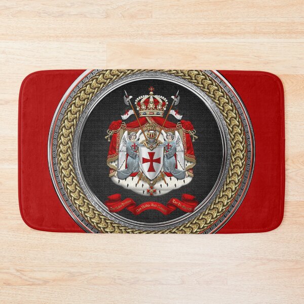 Item preview, Knights Templar - Coat of Arms Special Edition over Red Leather designed and sold by Serge Averbukh Art Studio.