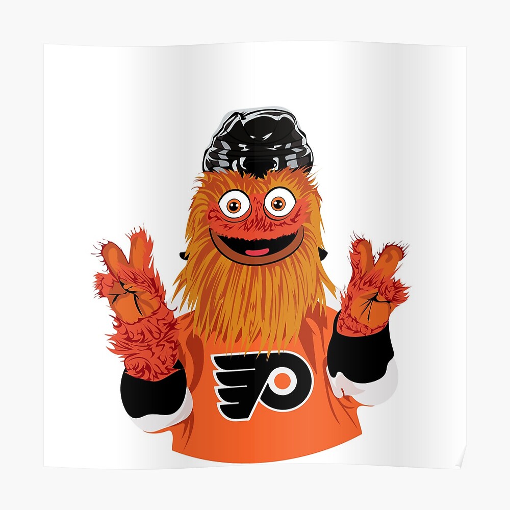 Gritty vinyl sticker, funny Philadelphia sticker, Gritty mascot