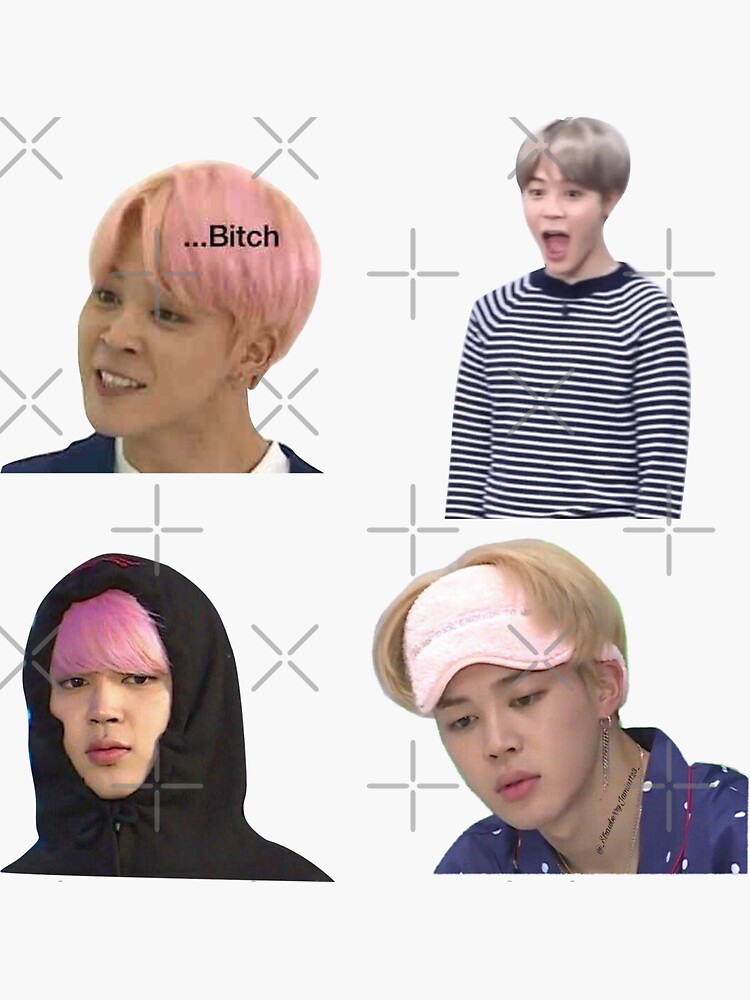 "BTS Jimin Funny Meme Sticker Pack" Sticker by koolpingu | Redbubble