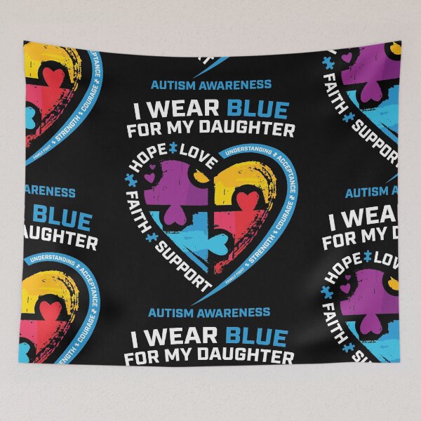 Item preview, I Wear Blue For My Daughter Autism Awareness Gifts For Mom Dad designed and sold by Maria Nash.