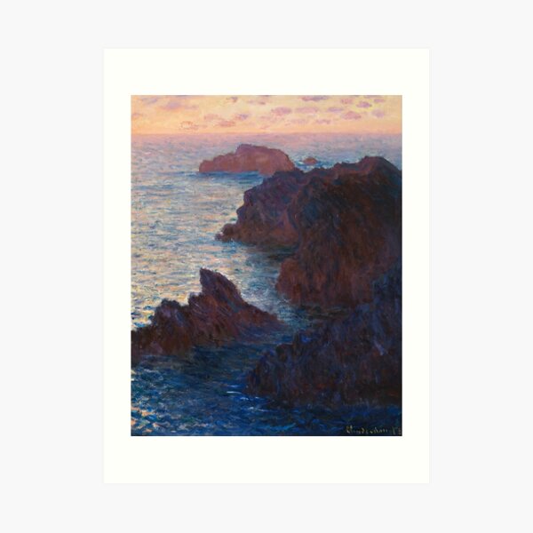 Rocks at Belle-lle, Port-Domois by Claude Monet Art Print