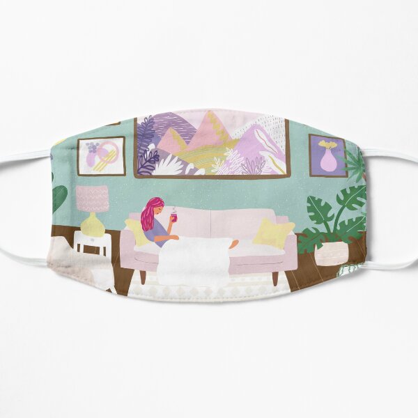 Sunday living room scene Flat Mask