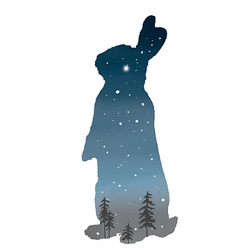 Artwork thumbnail, Starry Night Rabbit by ARowanHomestead