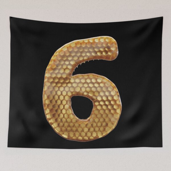 Item preview, Fuente 6 Number 3d Honey Numbers designed and sold by HelloFromAja.