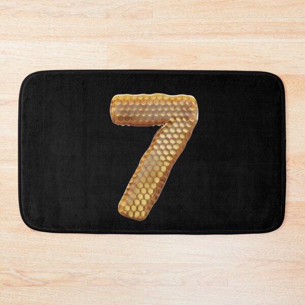 Item preview, 7 Number 3d Honey Numbers Font designed and sold by HelloFromAja.