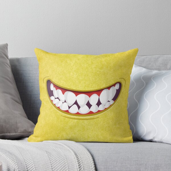 Item preview, Toothy Smile Yellow Fuzzy Monster Mouth designed and sold by wheedesign.