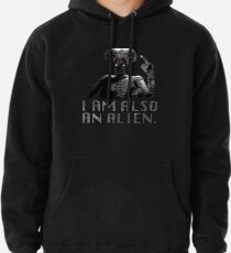 Sudadera con capucha "YO SOY TAMBIÉN UN EXTRANJERO" de Lisbeth. Camiseta