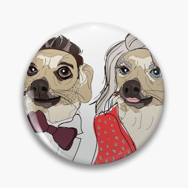 Item preview, Celebrity Dogs-Live with Ryan Chew-Crest and Kelly Ruff-A designed and sold by sketchandpaws.