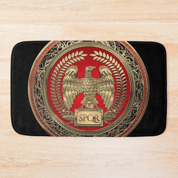 Item preview, Gold Roman Imperial Eagle over Black Leather designed and sold by Serge Averbukh Art Studio.