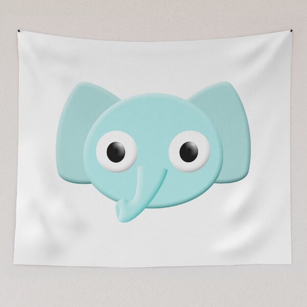 Item preview, Blue Elephant Drawing designed and sold by Almdrs.