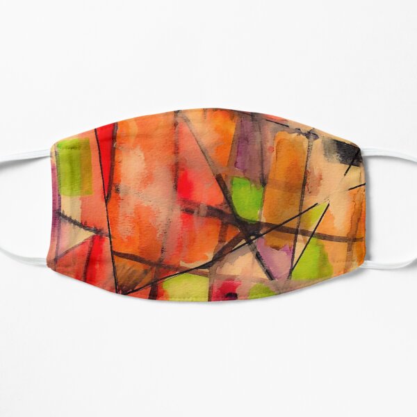 Lines and Color: Abstract Studio Mask