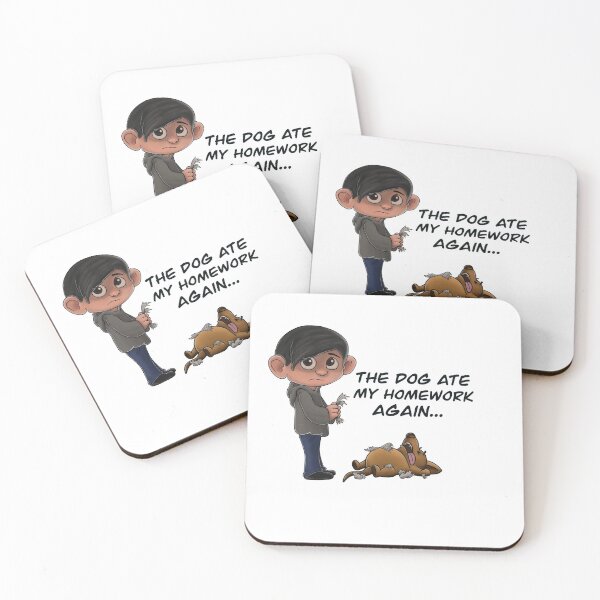 Item preview, “The Dog Ate My Homework Again...” designed and sold by troyanthonyart.