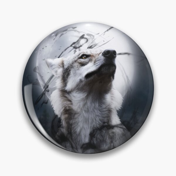 Item preview, The wolf and the moon designed and sold by Destroyed-Pixel.