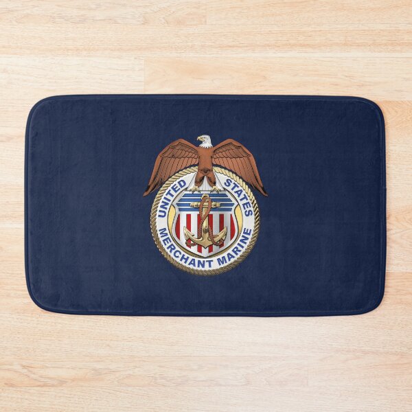 Item preview, U.S. Merchant Marine - USMM Emblem over Blue Velvet designed and sold by Serge Averbukh Art Studio.
