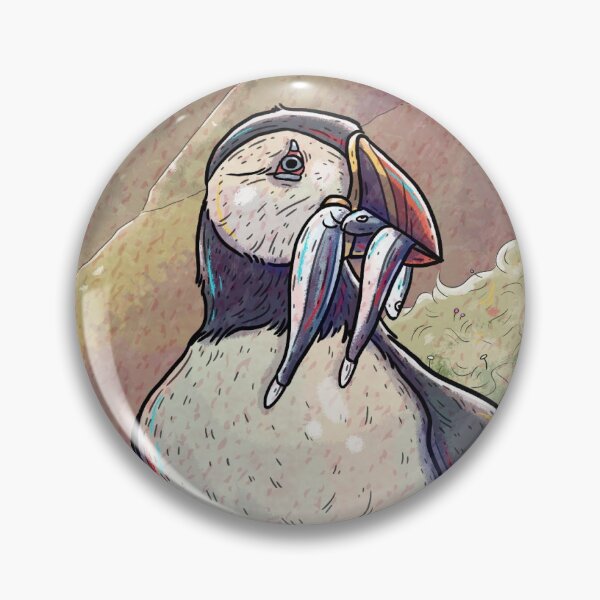Item preview, Cliffside Puffins designed and sold by TaylorRoseArt.