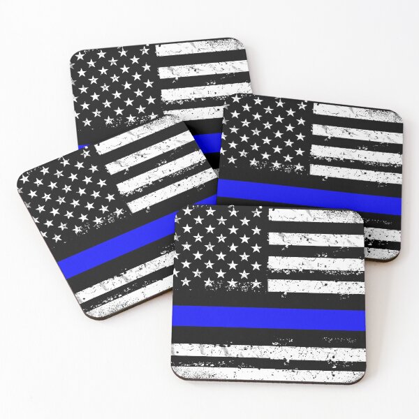 Item preview, American flag thin blue line designed and sold by Jelisandie.