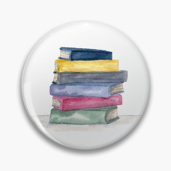 Item preview, Watercolor Stack of Books designed and sold by Harpley Design Studio.