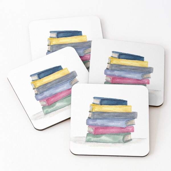 Item preview, Watercolor Stack of Books designed and sold by Harpley Design Studio.